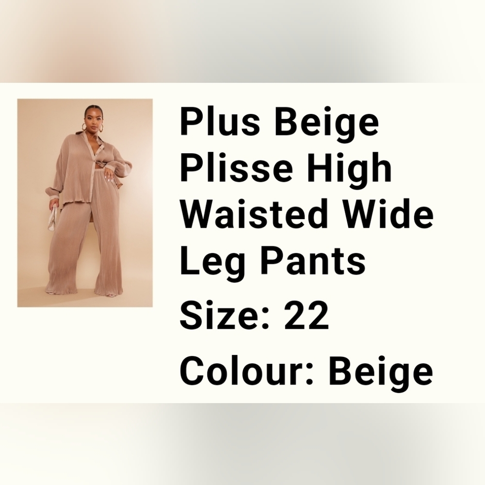 Extra Wide Leg Accordion Style Pants Size 22 NWT